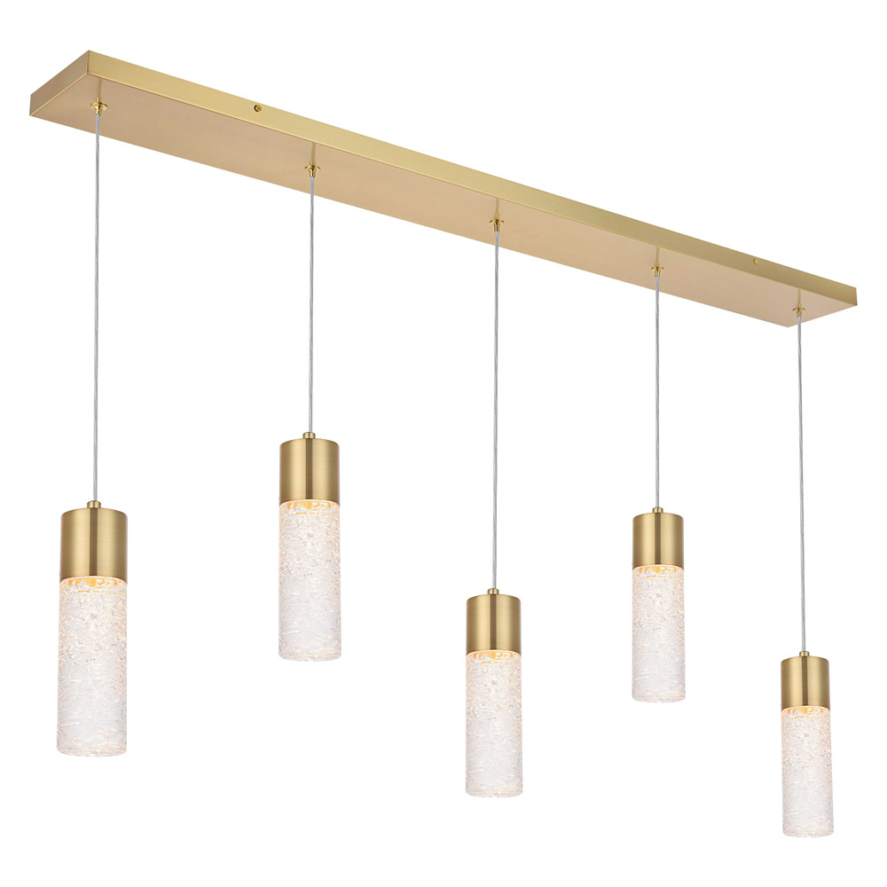 Elegant Pendant Light - Gold, L 42" (5200D42G)