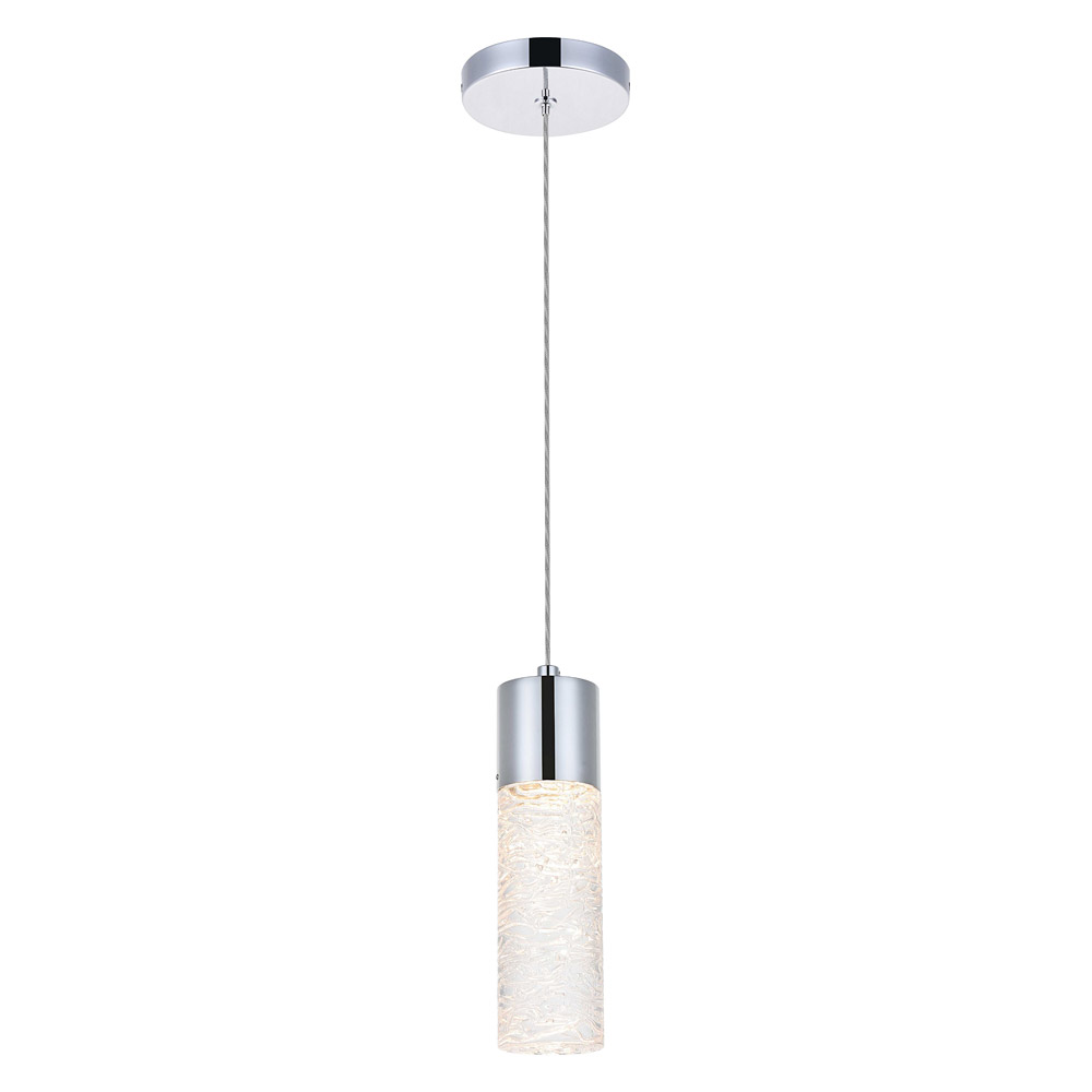 Elegant Pendant Light - Chrome, L 4.72" (5200D4C)