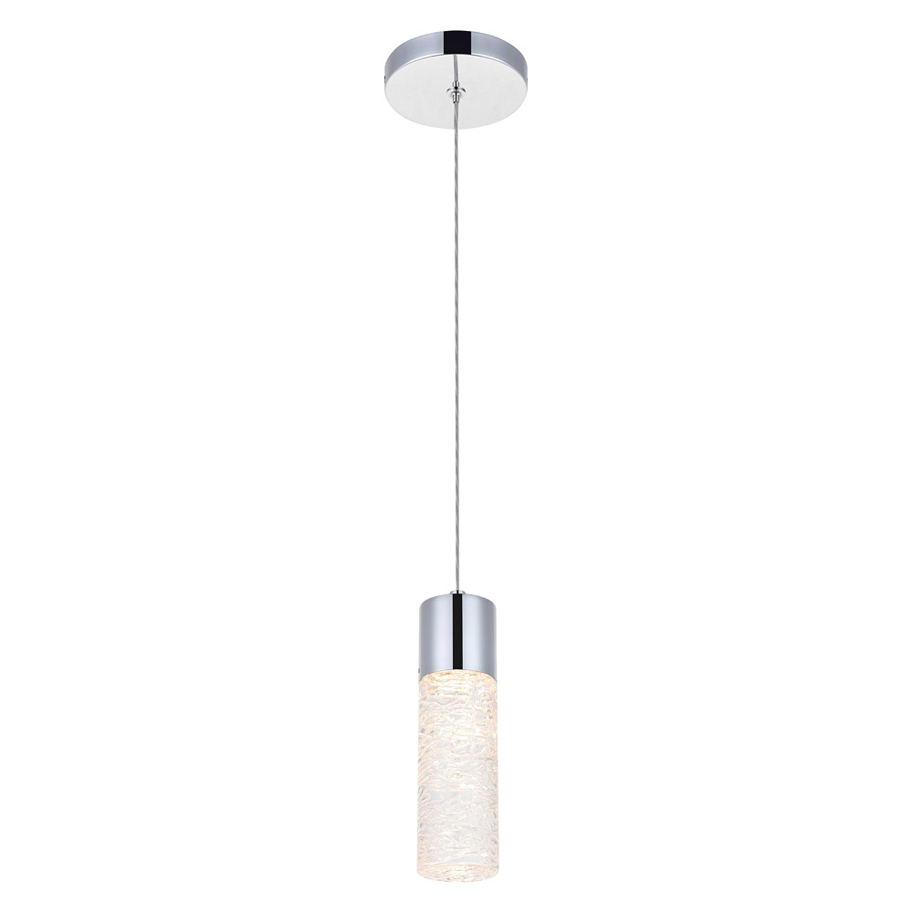 Elegant Pendant Light - Chrome, L 4.72" (5200D4C)