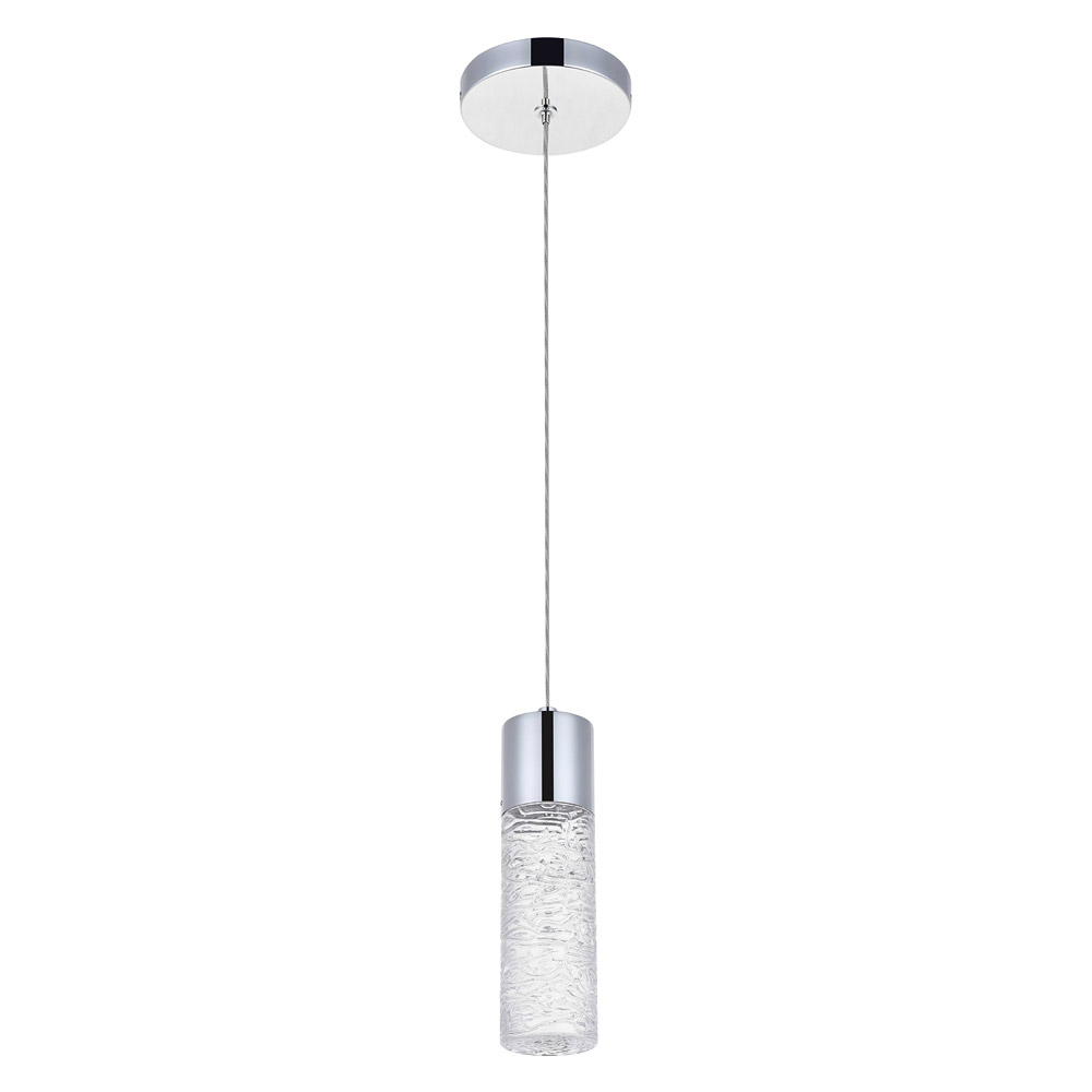 Elegant Pendant Light - Chrome, L 4.72" (5200D4C)