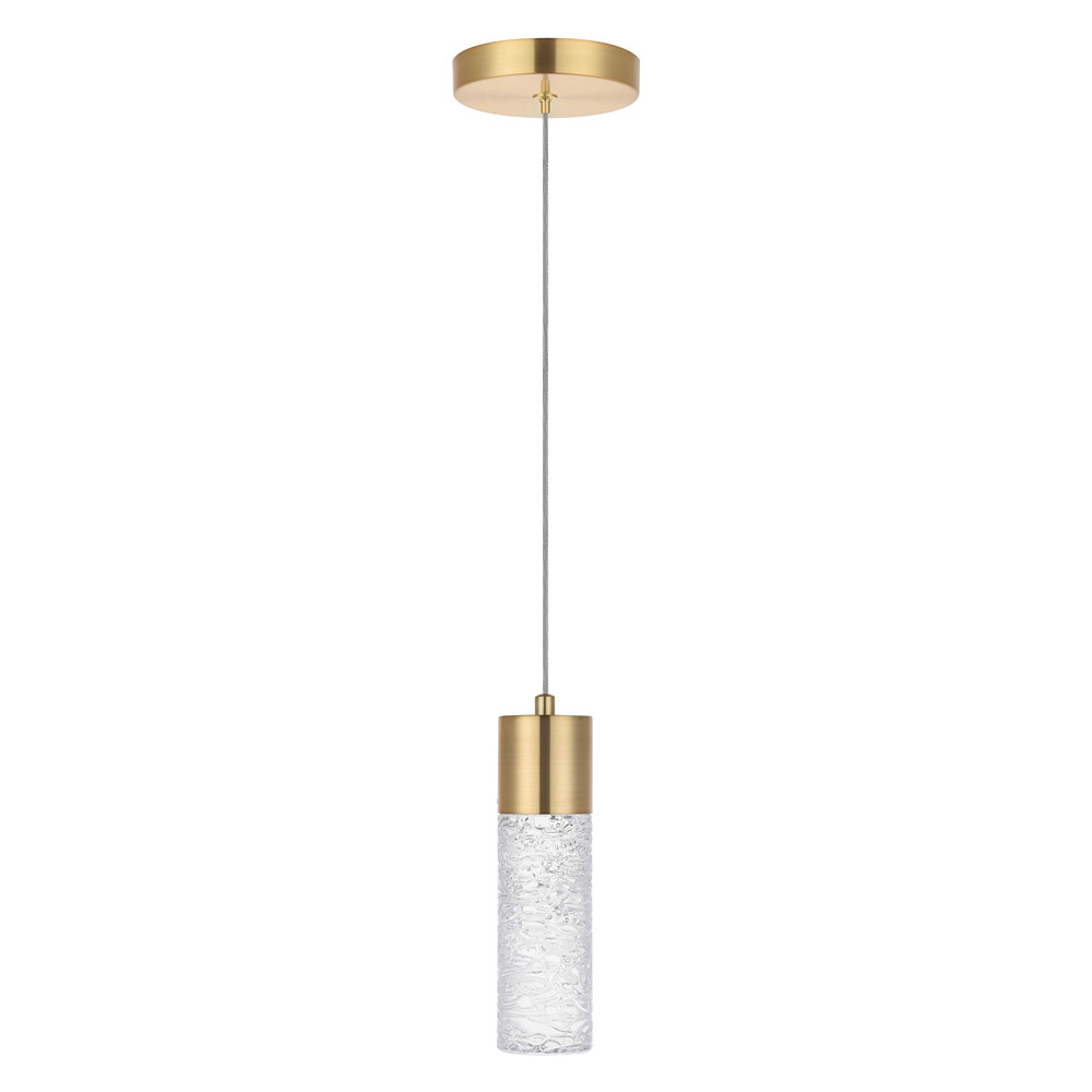 Elegant Pendant Light - Gold, L 4.72" (5200D4G)