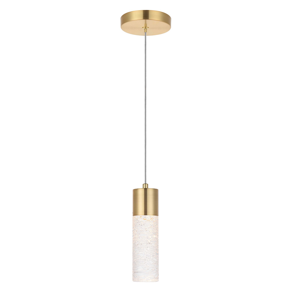 Elegant Pendant Light - Gold, L 4.72" (5200D4G)