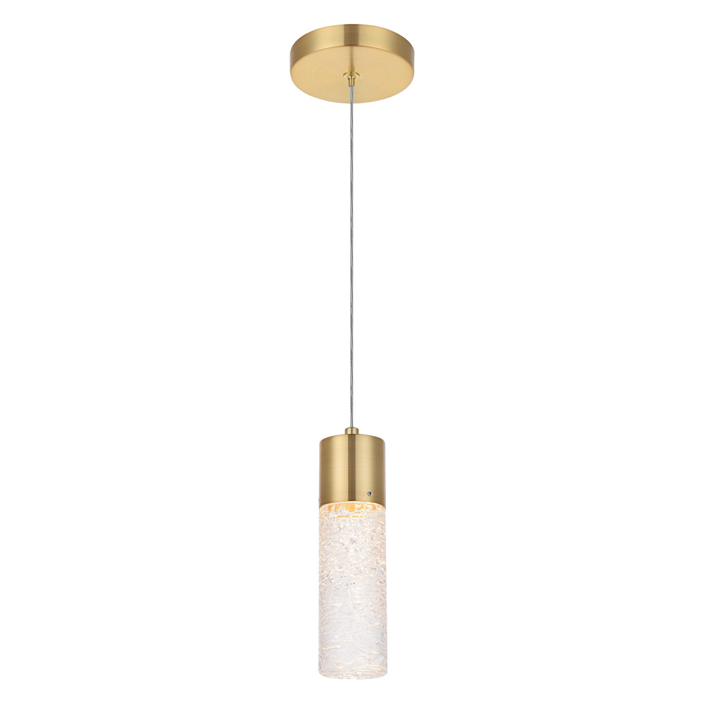 Elegant Pendant Light - Gold, L 4.72" (5200D4G)