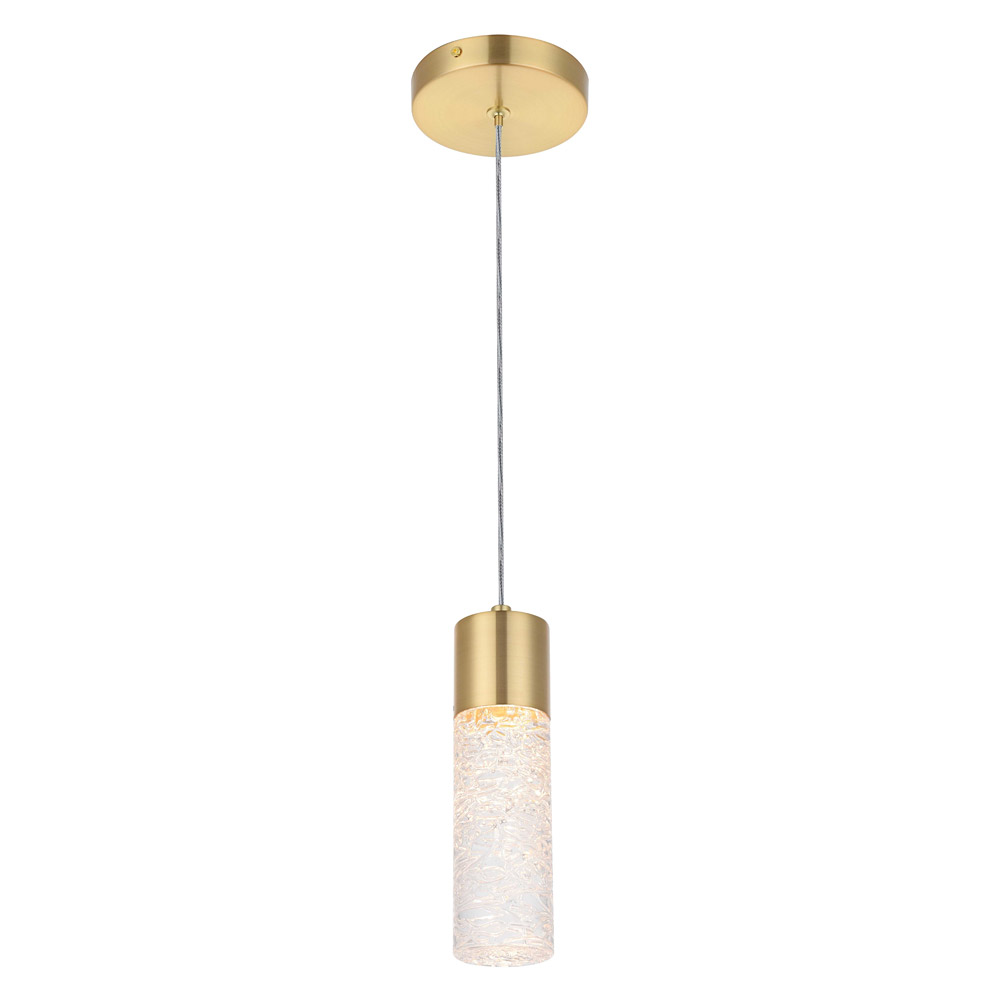 Elegant Pendant Light - Gold, L 4.72" (5200D4G)