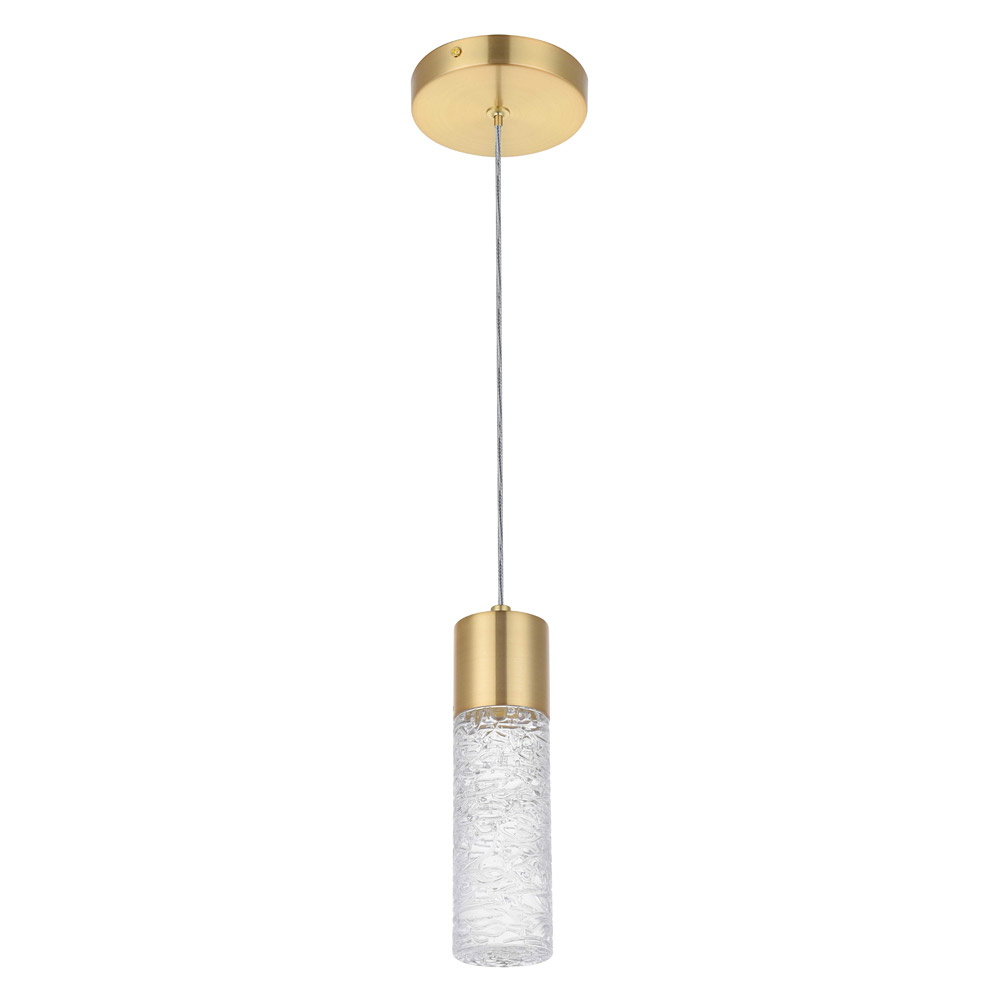 Elegant Pendant Light - Gold, L 4.72" (5200D4G)