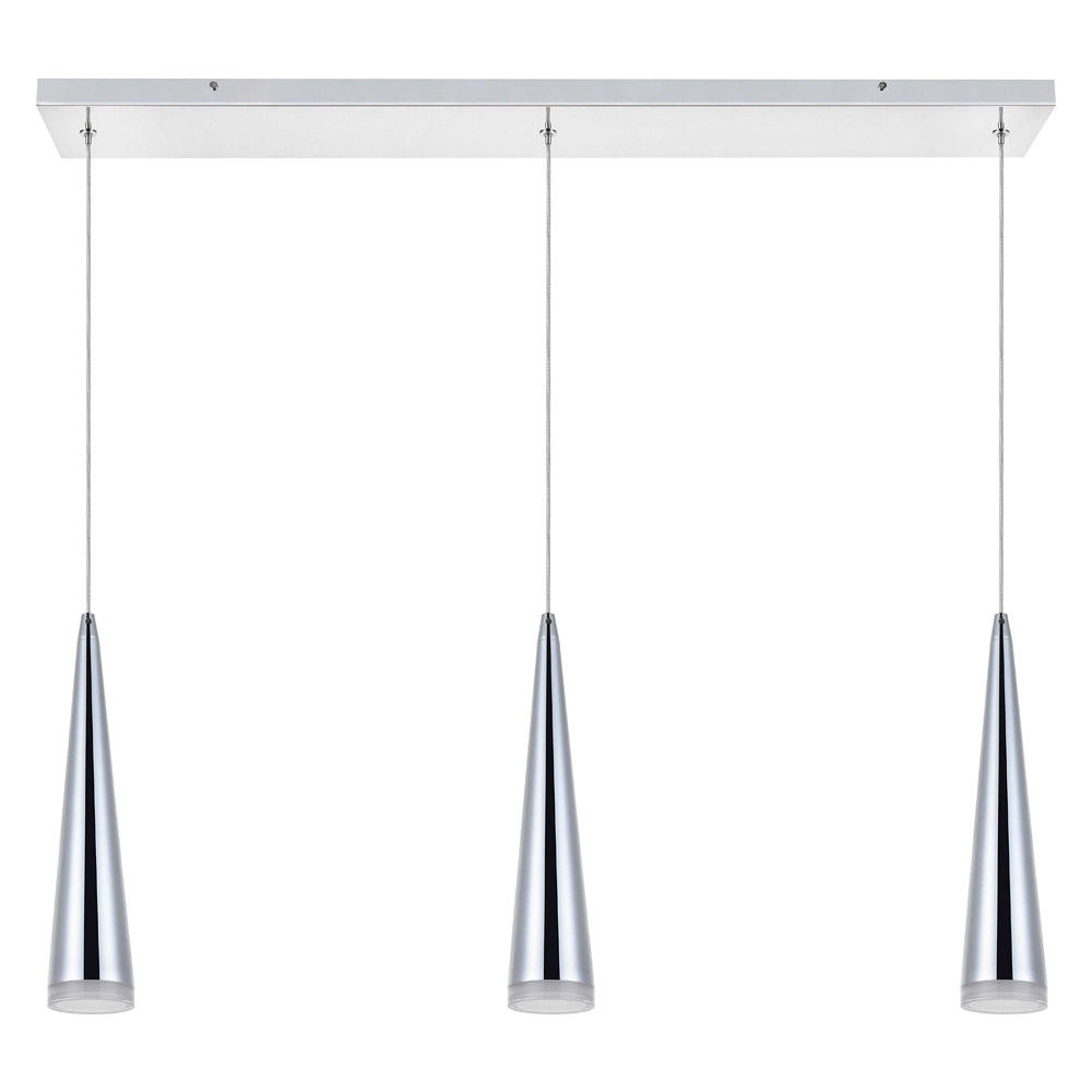 Elegant Pendant Light - Chrome, L 36" (5201D36C)