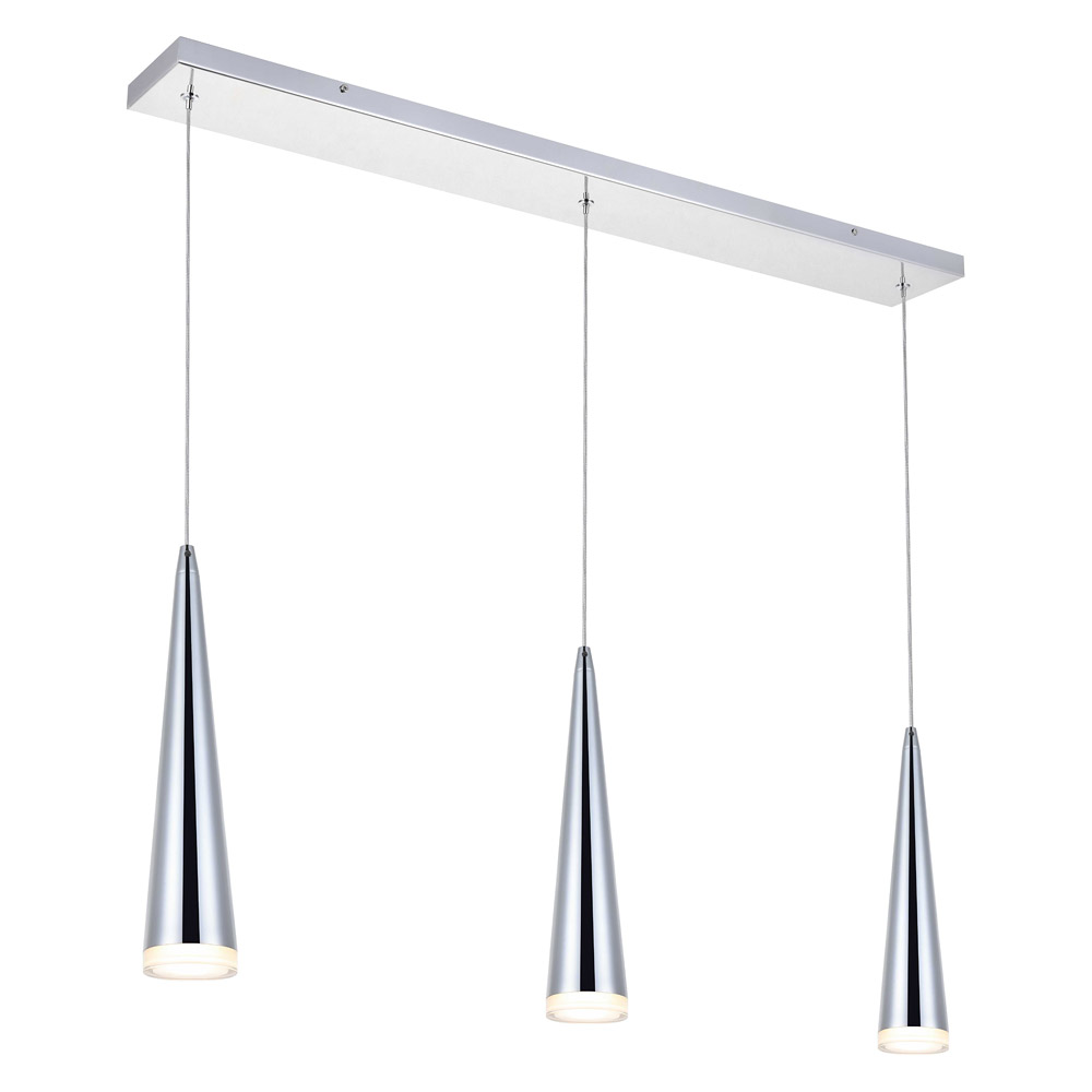 Elegant Pendant Light - Chrome, L 36" (5201D36C)