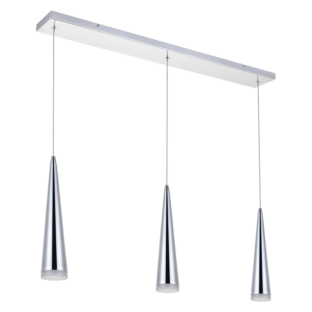 Elegant Pendant Light - Chrome, L 36" (5201D36C)