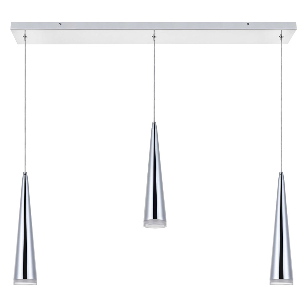 Elegant Pendant Light - Chrome, L 36" (5201D36C)