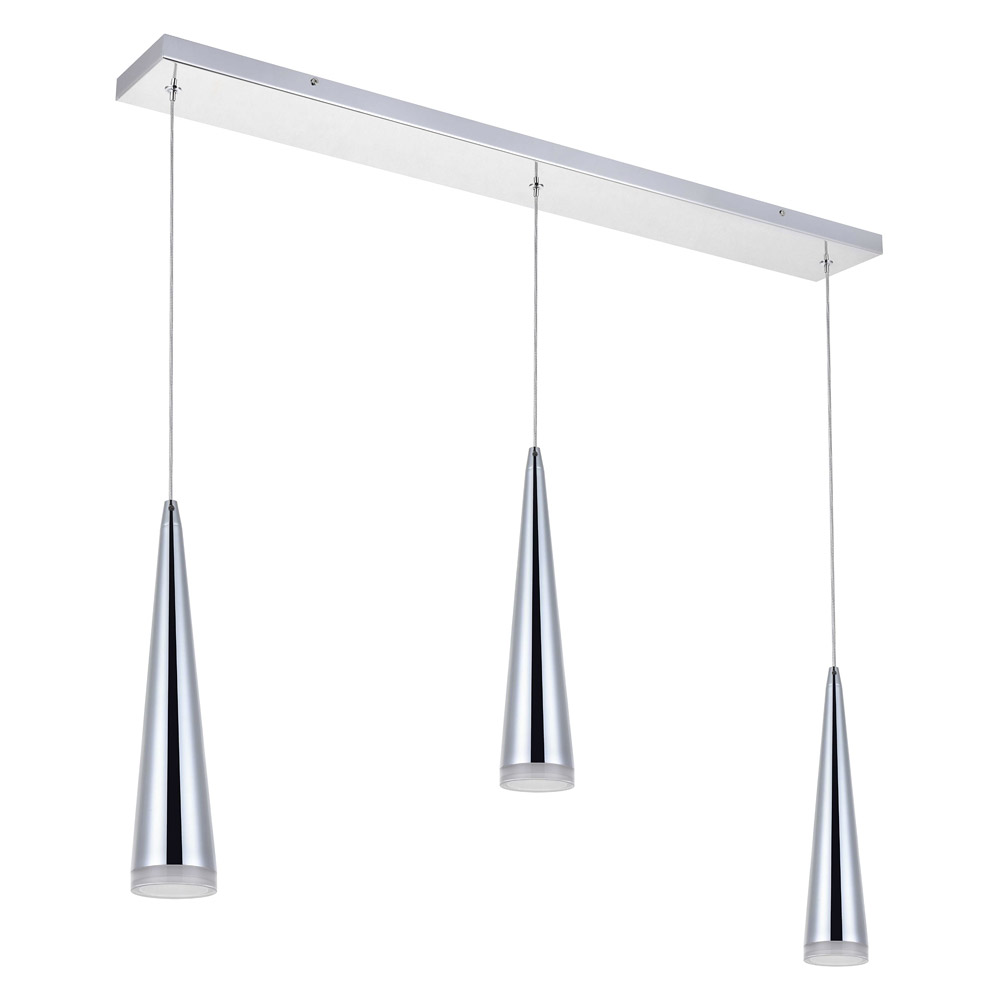 Elegant Pendant Light - Chrome, L 36" (5201D36C)