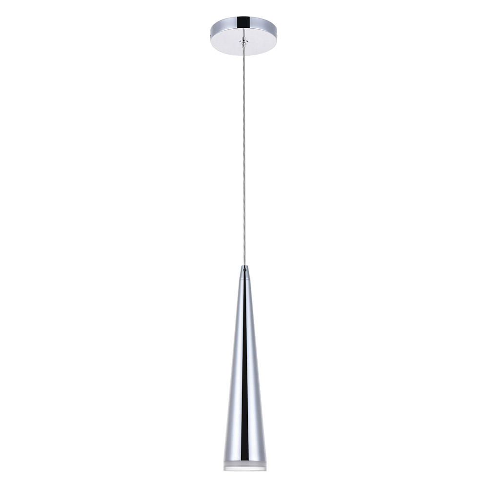 Elegant Pendant Light - Chrome, L 3" (5201D3C)