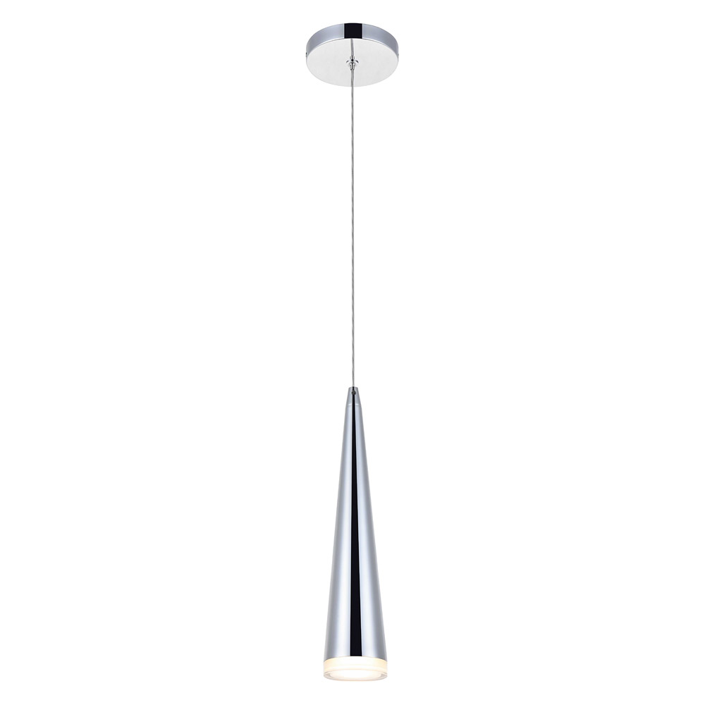 Elegant Pendant Light - Chrome, L 3" (5201D3C)