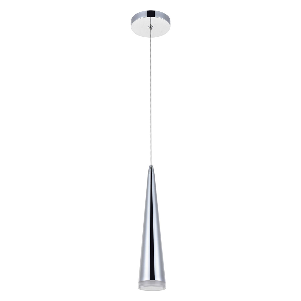 Elegant Pendant Light - Chrome, L 3" (5201D3C)