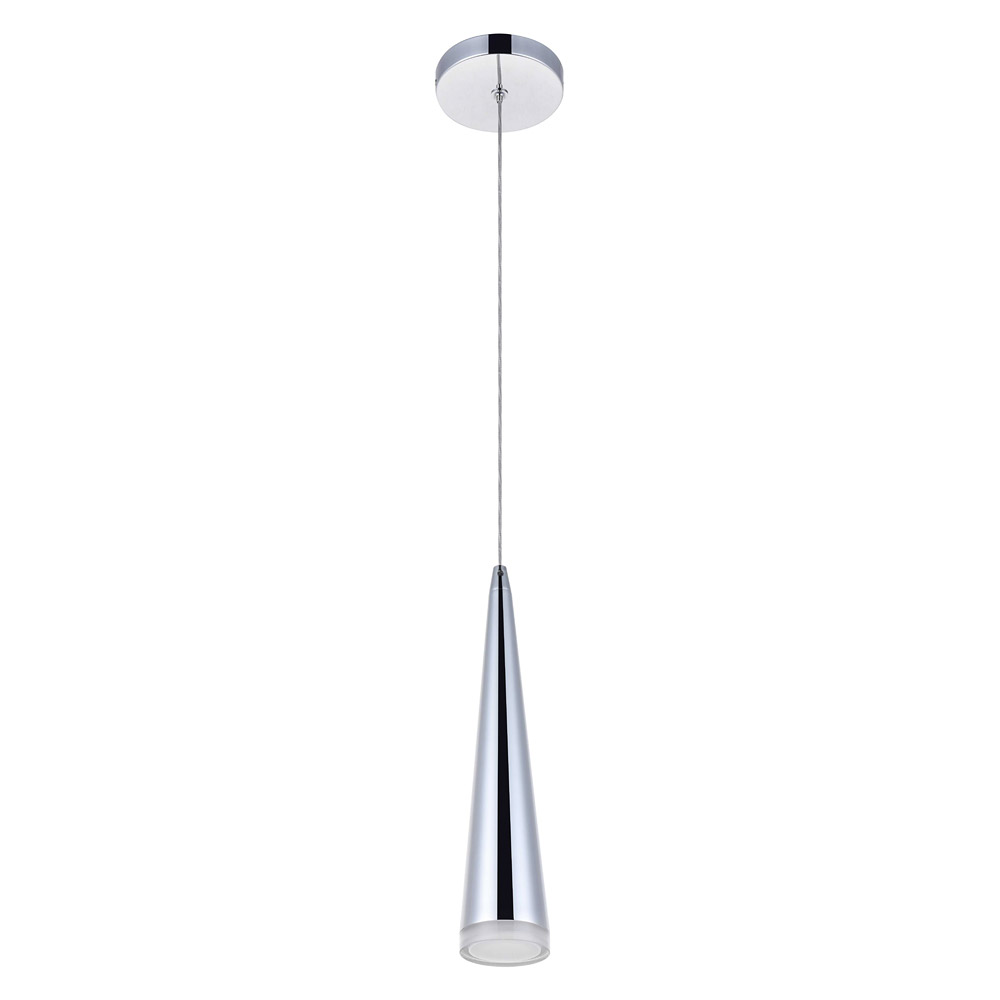 Elegant Pendant Light - Chrome, L 3" (5201D3C)