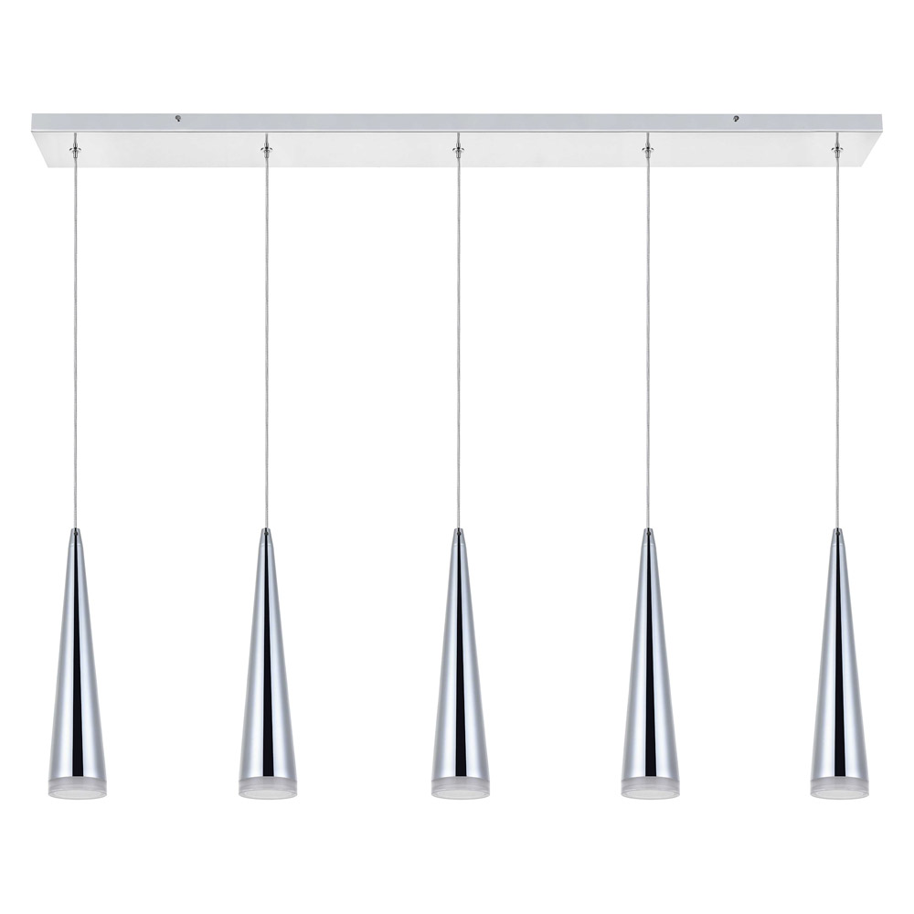 Elegant Pendant Light - Chrome, L 42" (5201D42C)