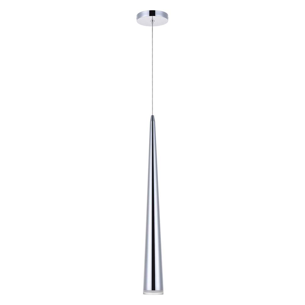 Elegant Pendant Light - Chrome, L 4" (5201D4C)