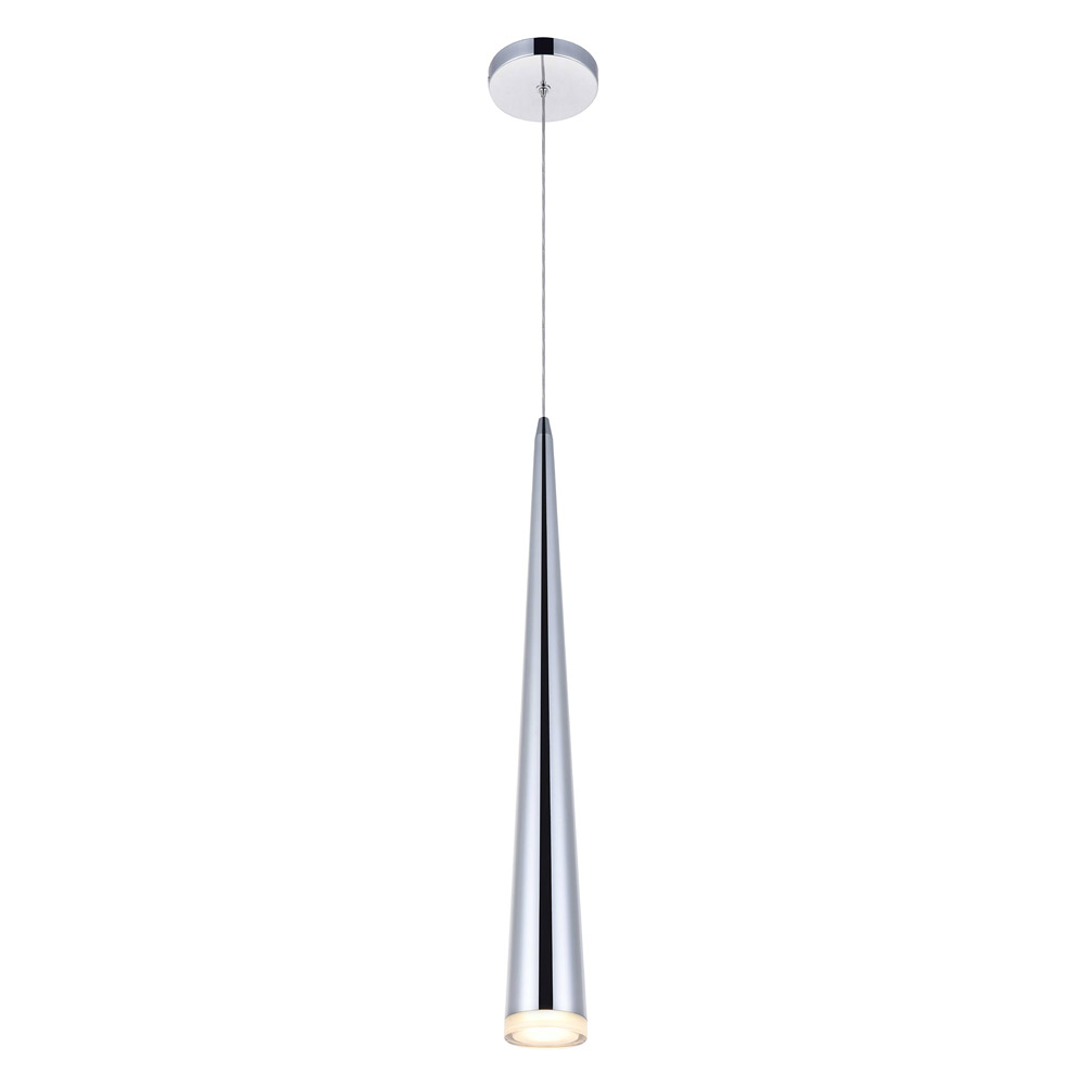 Elegant Pendant Light - Chrome, L 4" (5201D4C)