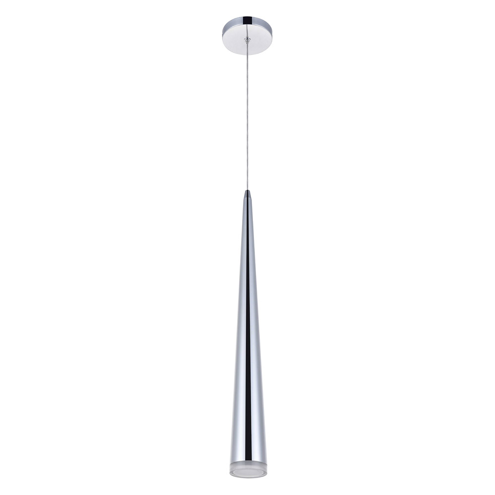 Elegant Pendant Light - Chrome, L 4" (5201D4C)