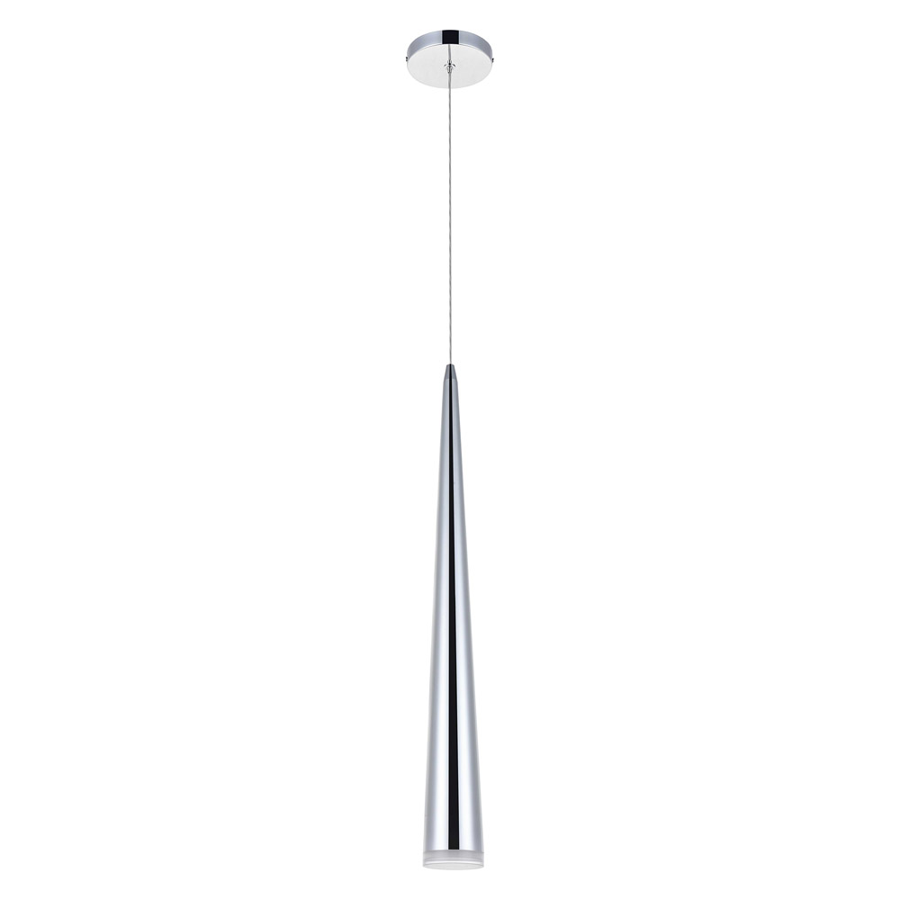 Elegant Pendant Light - Chrome, L 4" (5201D4C)