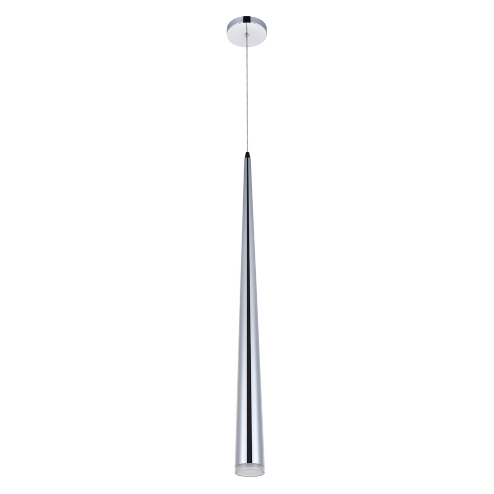 Elegant Pendant Light - Chrome, L 5" (5201D5C)