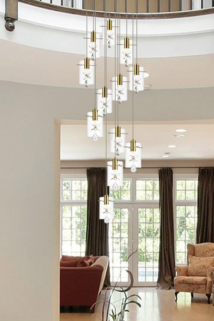 Elegant Hana 3 Lights Pendant - Gold, L 22" (5202D22G)