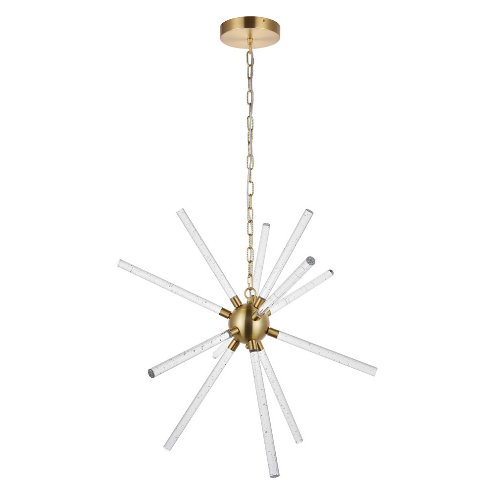 Elegant Ruelle 3 Lights Pendant - Gold, L 34.42" (5300D32G)