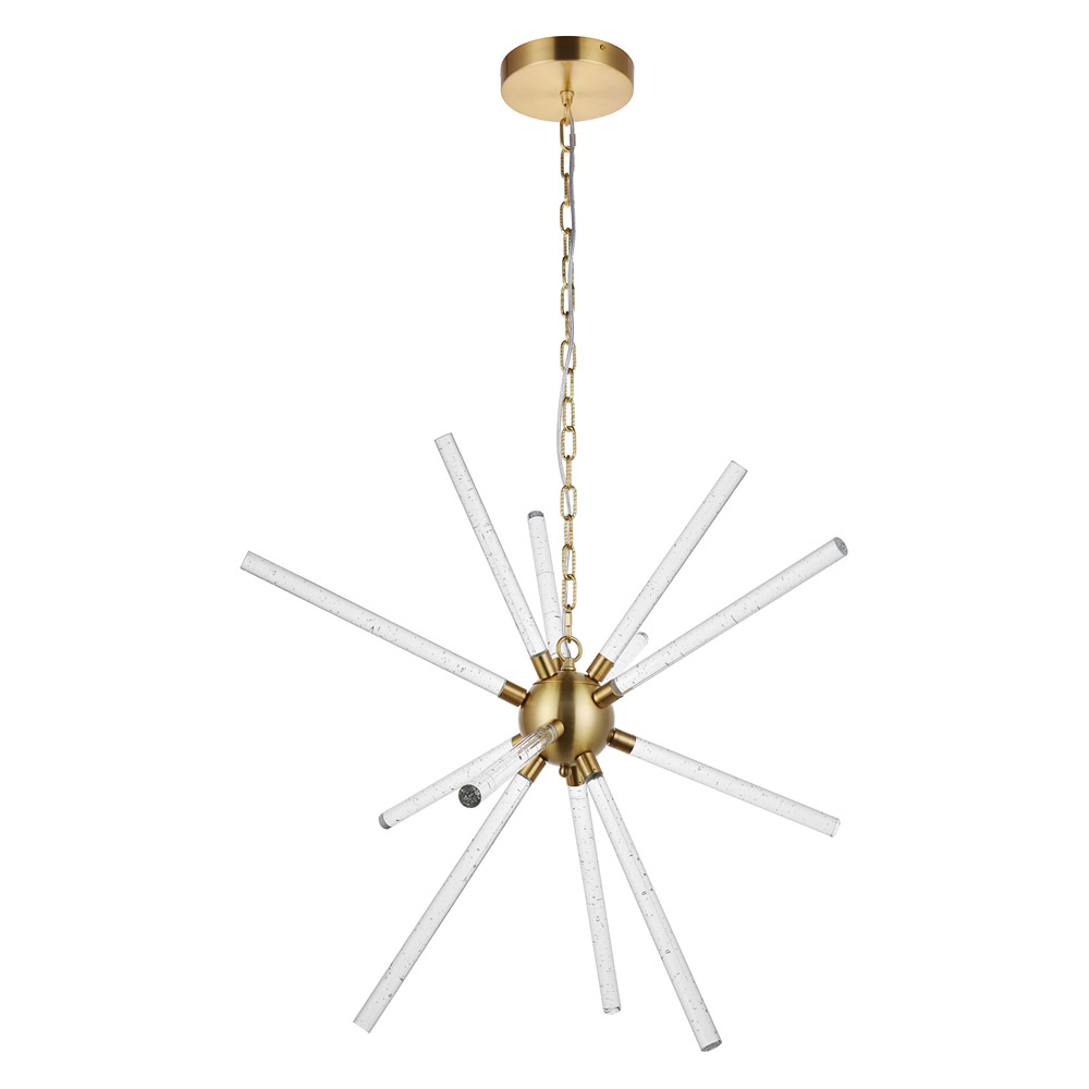 Elegant Ruelle 3 Lights Pendant - Gold, L 34.42" (5300D32G)