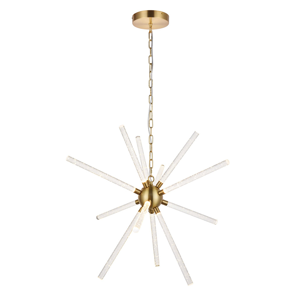 Elegant Ruelle 3 Lights Pendant - Gold, L 34.42" (5300D32G)