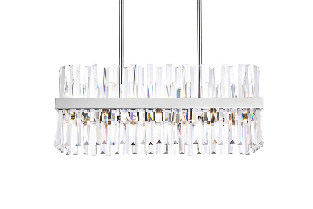 Elegant Chandelier - Chrome, L 30" (6200G30C)