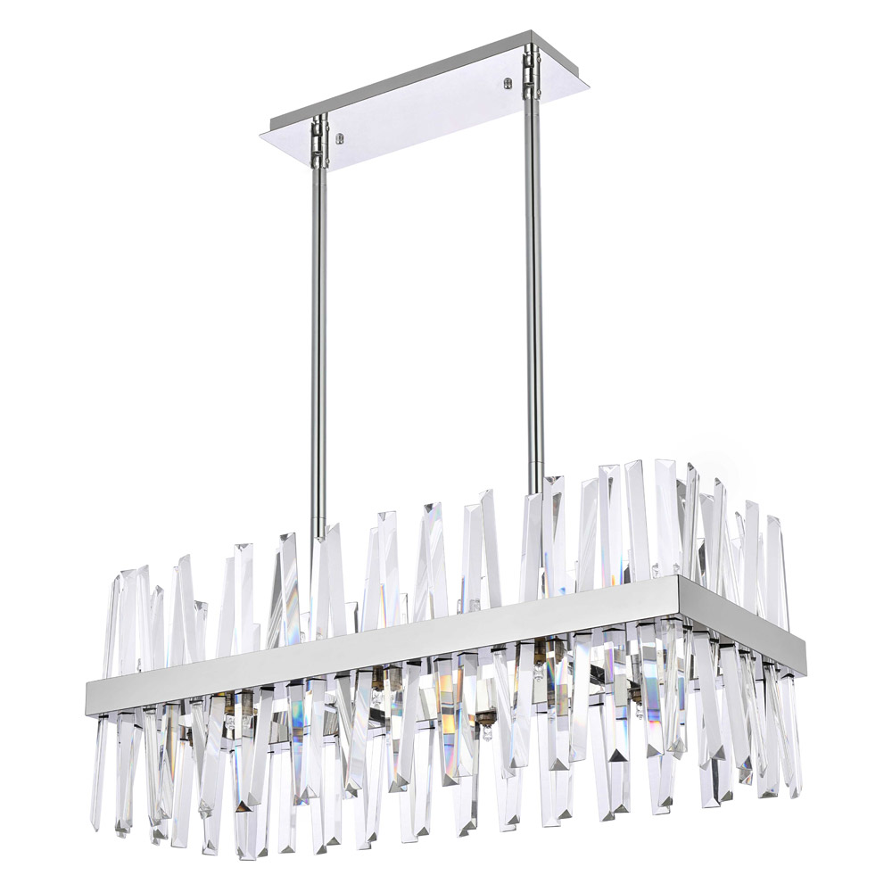 Elegant Chandelier - Chrome, L 30" (6200G30C)