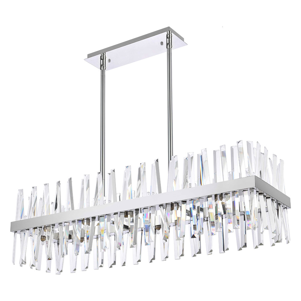 Elegant Chandelier - Chrome, L 42" (6200G42C)