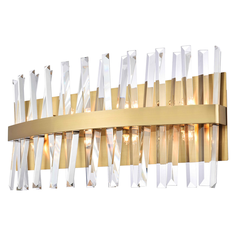 Elegant Wall Sconce - Satin Gold, L 24" (6200W24SG)