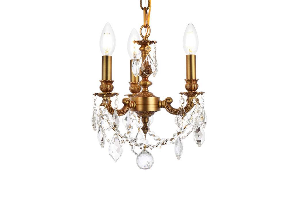 Elegant Lillie 3-Light - French Gold (9103D10FG-RC)