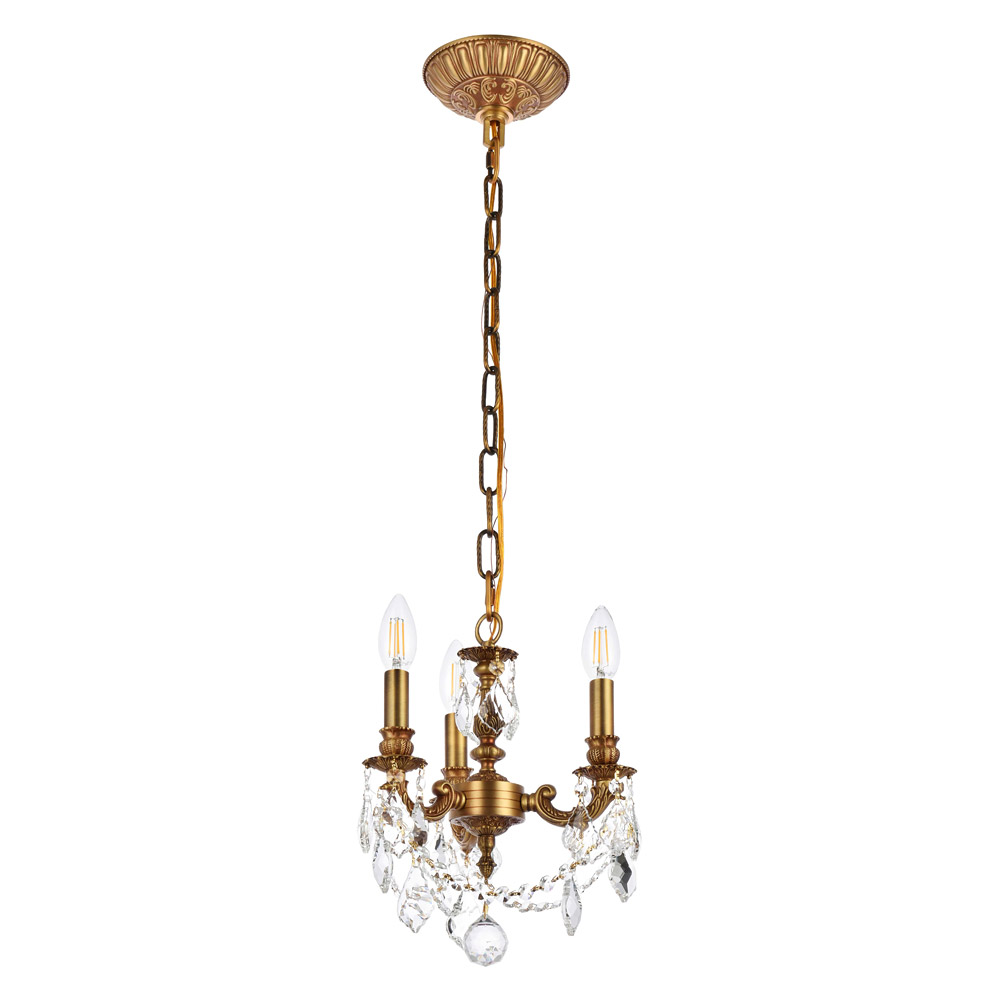 Elegant Lillie 3-Light - French Gold (9103D10FG-RC)