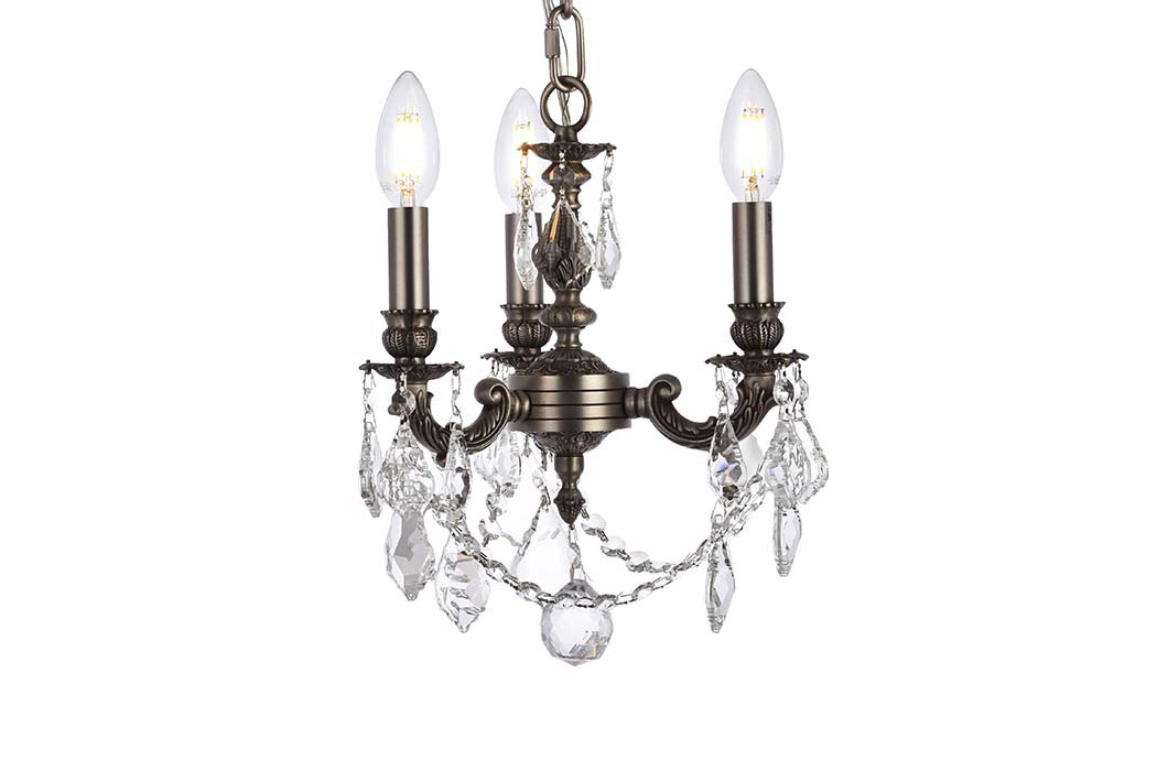 Elegant Lillie 3-Light - Pewter (9103D10PW-rc)