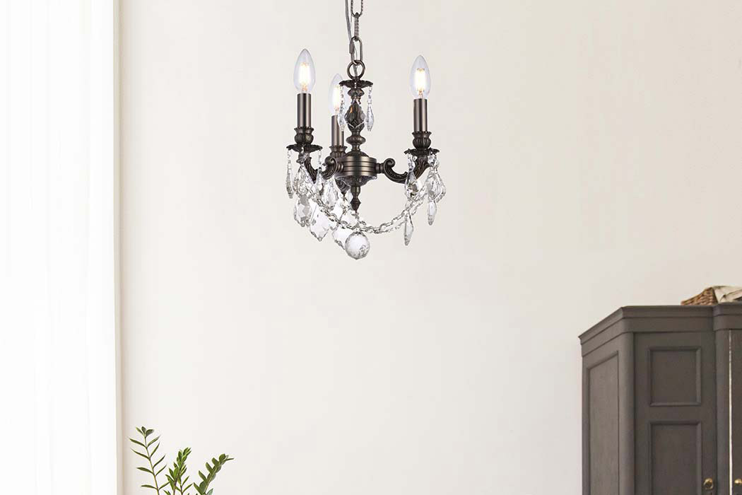 Elegant Lillie 3-Light - Pewter (9103D10PW-rc)