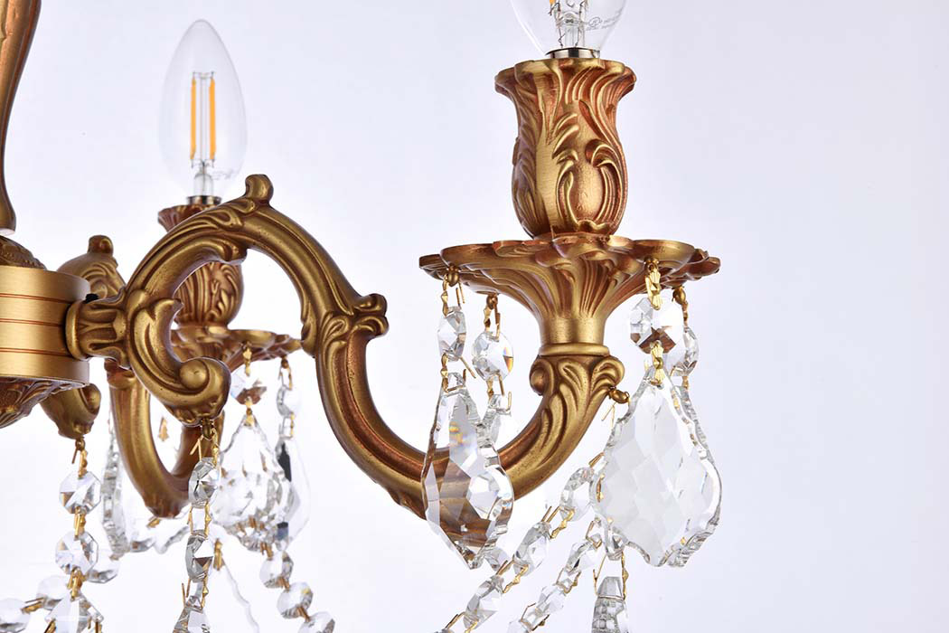 Elegant Chateau Design 4-Light 19'' Ceiling Mount - French Gold (9204F17FG-RC)