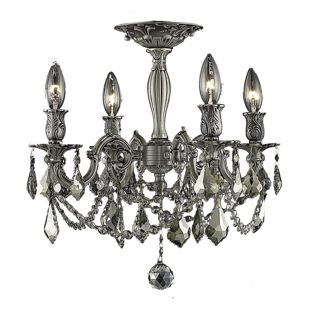 Elegant - Chateau Design 4-Light 19'' Ceiling Mount