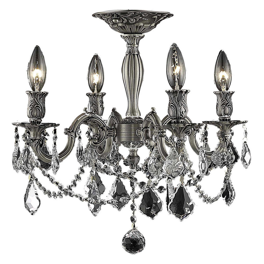 Elegant - Chateau Design 4-Light 19'' Ceiling Mount