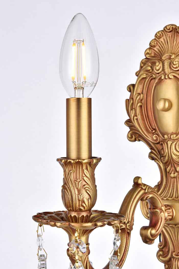 Elegant Wall Sconce - French Gold (9601W5FG-RC)