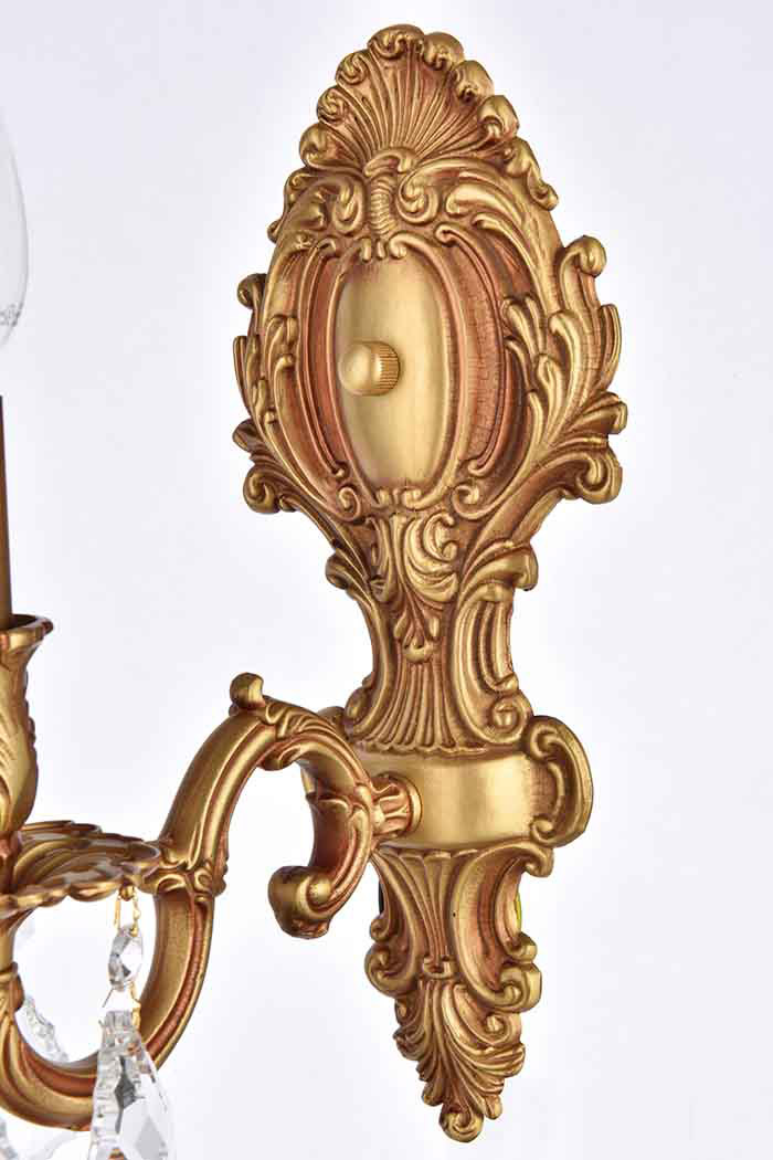 Elegant Wall Sconce - French Gold (9601W5FG-RC)