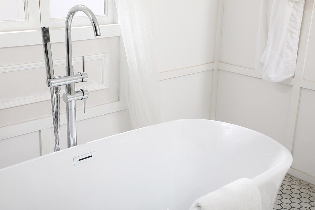 Elegant Bathtub - White, D 59" (BT10259GW)