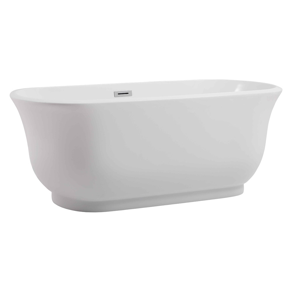 Elegant Bathtub - White, D 59" (BT10259GW)