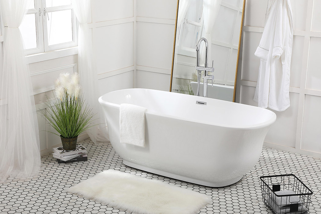 Elegant Bathtub - White, D 67" (BT10267GW)