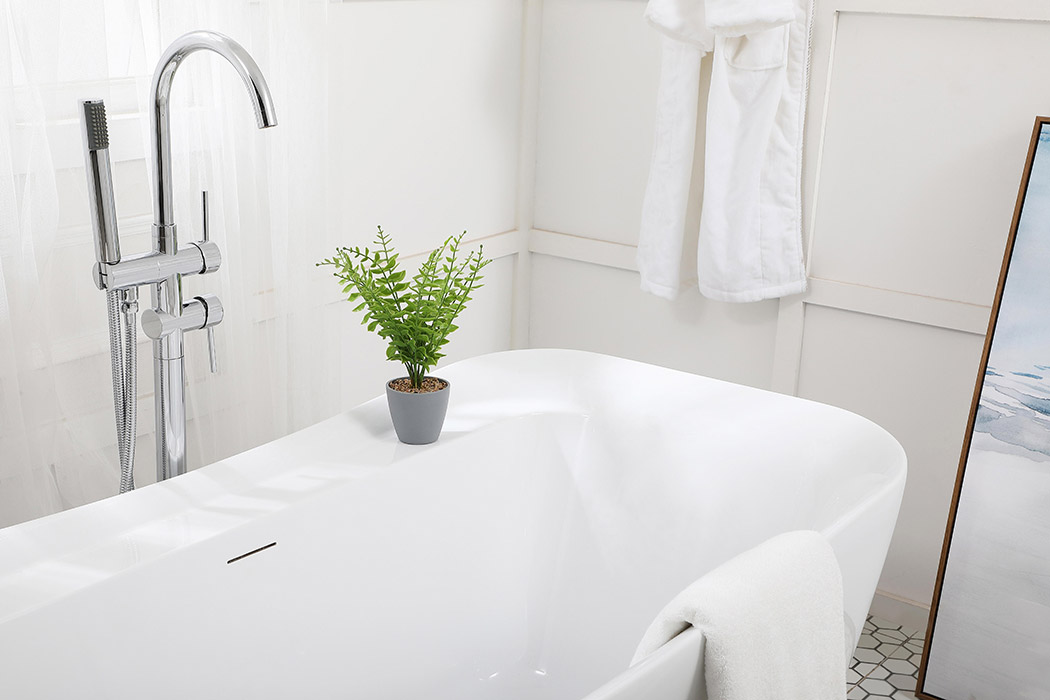 Elegant Bathtub - White, D 59" (BT10459GW)