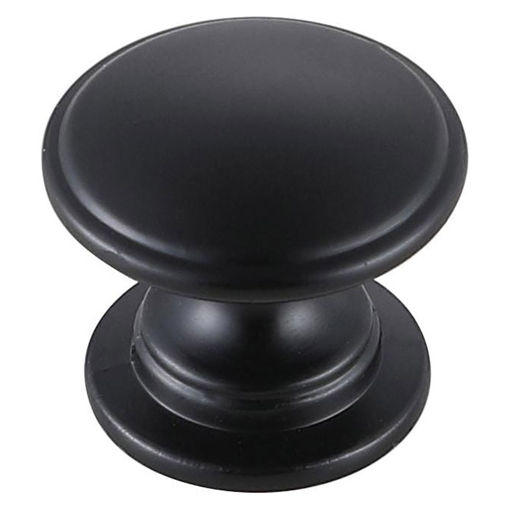 Elegant Cadon Cabinet Knob, Set of 10 - Matte Black (KB2004-MB-10PK)