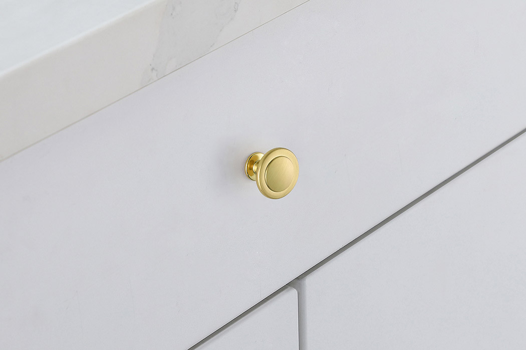 Elegant Cadon Cabinet Knob, Set of 10 - Brushed Gold (KB2005-GD-10PK)