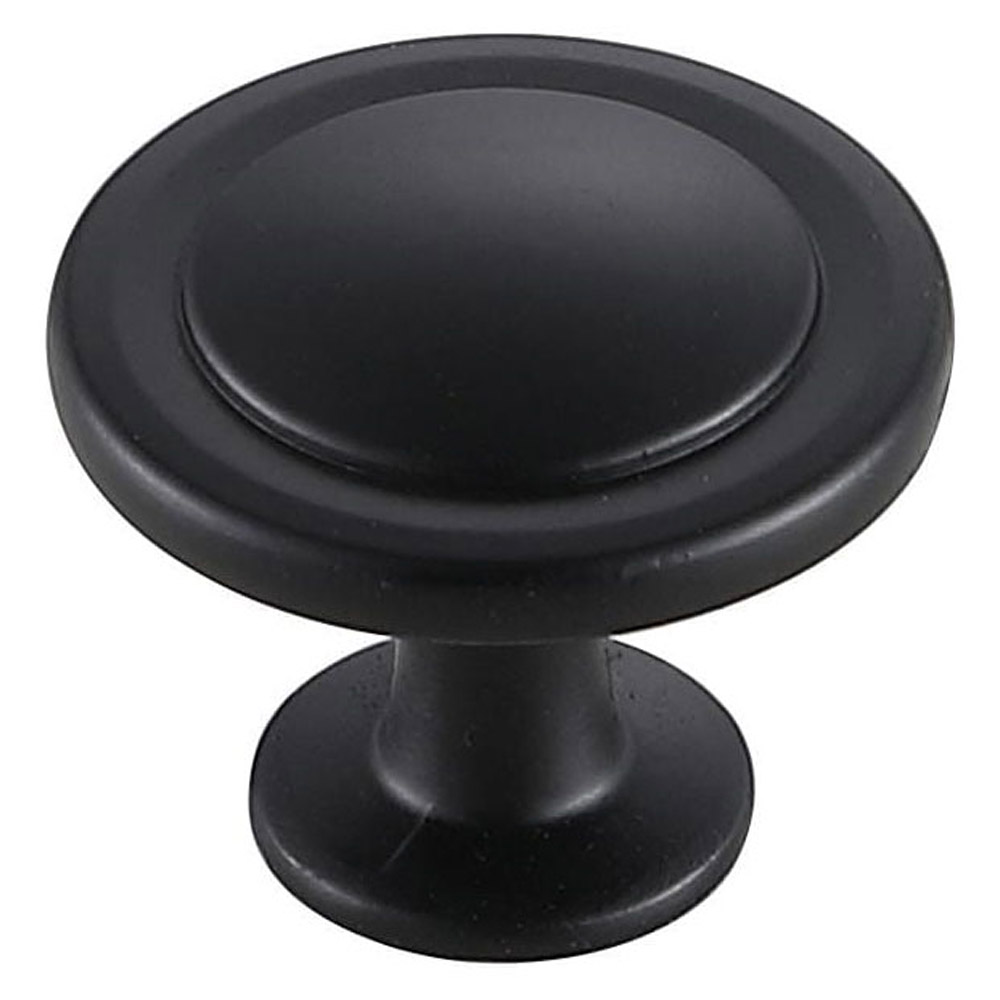 Elegant Cadon Cabinet Knob, Set of 10 - Matte Black (KB2005-MB-10PK)