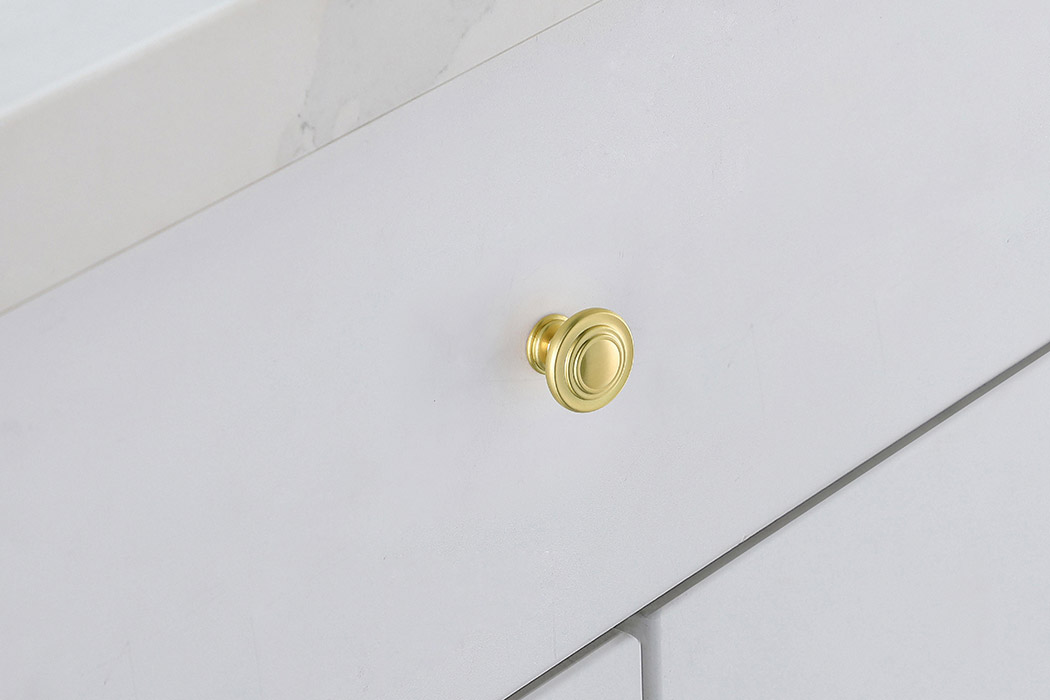 Elegant Cadon Cabinet Knob, Set of 10 - Brushed Gold (KB2006-GD-10PK)