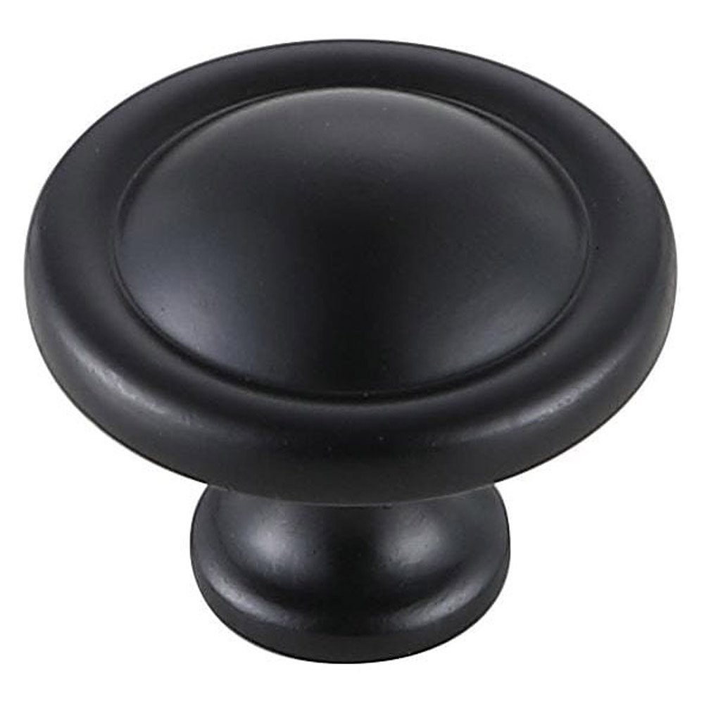 Elegant Cadon Cabinet Knob, Set of 10 - Matte Black (KB2007-MB-10PK)